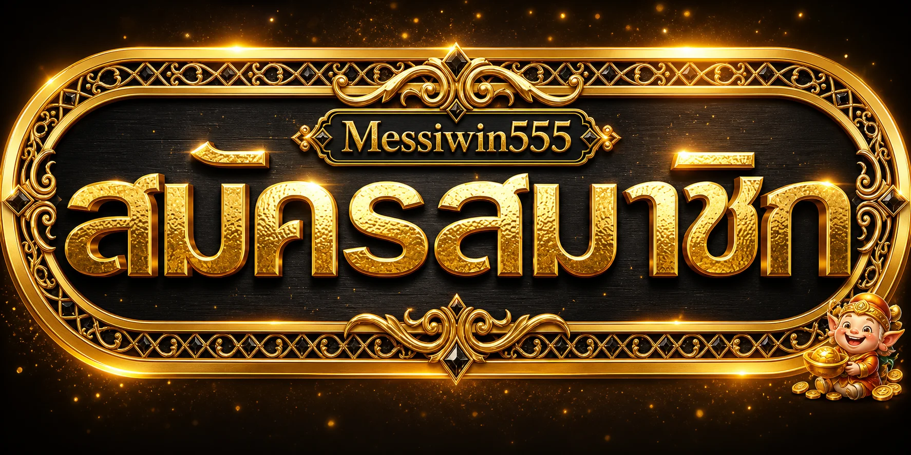 ป้ายสมัครสมาชิกและทางเข้า Messiwin555